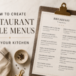 Restaurant style menus for your kitchen